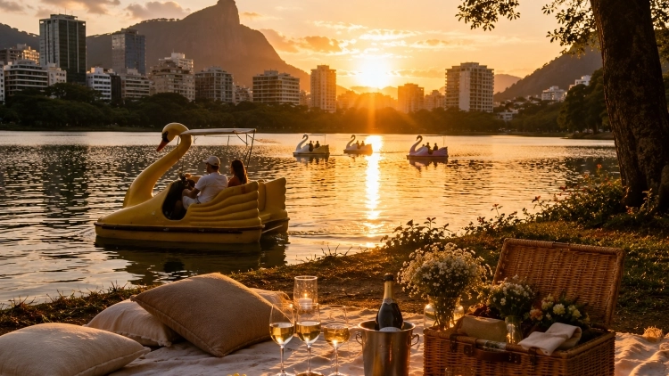 Experience Lagoa - O Rio desacelera quando o sol toca a &aacute;gua